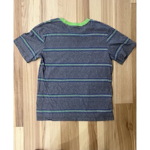 Open Trails Men's L Cotton Striped Short Sleeve Tee Shirt - Picture 3 of 3